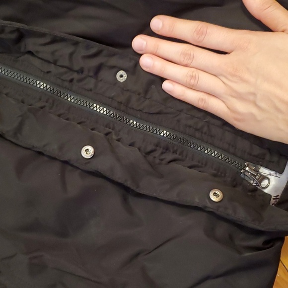 Soia & Kyo down / feather puffer winter coat. Black. L. Bow detail at the back. - Picture 13 of 16